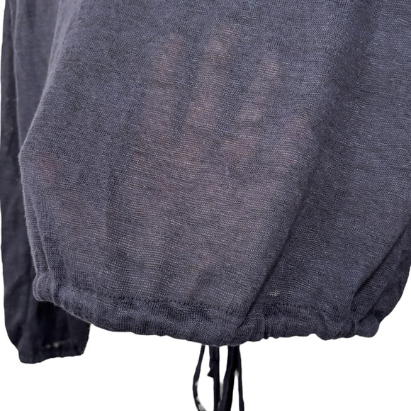 DKNY Dark Navy Blue Sheer Long Sleeve Top Size Medium NWT Womens - Picture 12 of 12